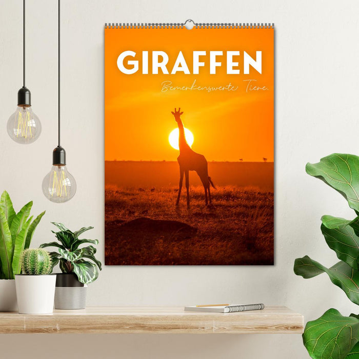 Giraffe - Bemerkenswerte Tiere. (CALVENDO Wandkalender 2026)