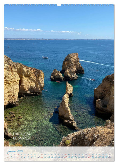 Algarve Traumhaft & farbenfroh (CALVENDO Wandkalender 2026)