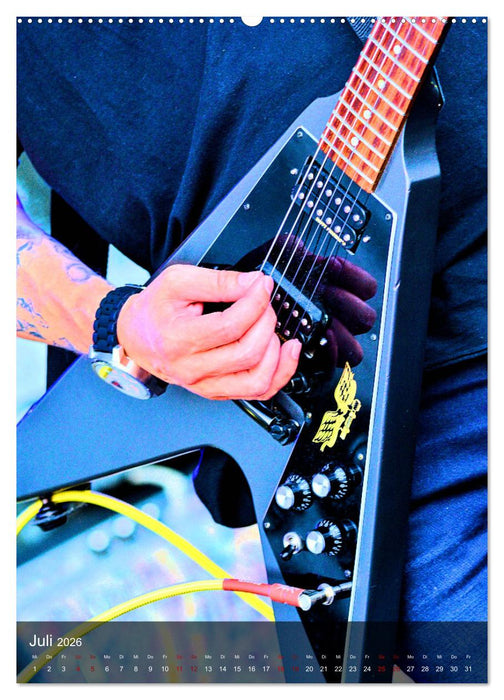 Rockgitarren in Concert (CALVENDO Premium Wandkalender 2026)