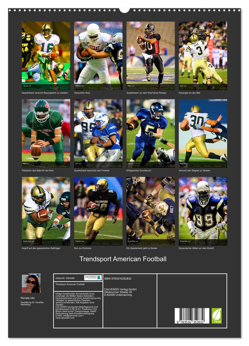 Trendsport American Football (CALVENDO Premium Wandkalender 2026)