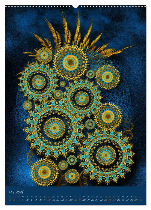 Fraktale Abstraktionen (CALVENDO Premium Wandkalender 2026)