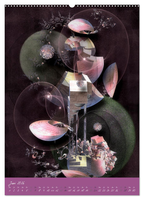 Fraktale Abstraktionen (CALVENDO Premium Wandkalender 2026)