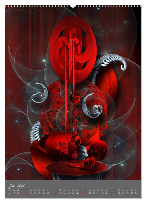 Fraktale Abstraktionen (CALVENDO Premium Wandkalender 2026)