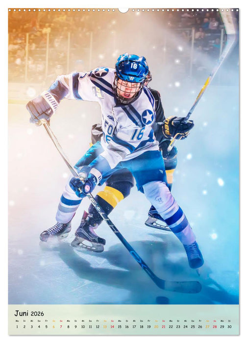 Eishockey Leidenschaft (CALVENDO Premium Wandkalender 2026)