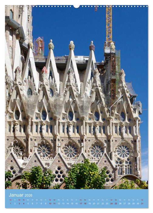 Sagrada Família - Gaudís unvollendetes Meisterwerk (CALVENDO Premium Wandkalender 2026)