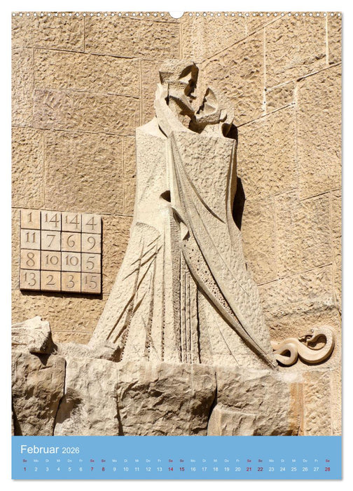 Sagrada Família - Gaudís unvollendetes Meisterwerk (CALVENDO Premium Wandkalender 2026)
