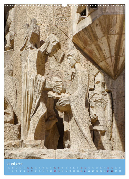Sagrada Família - Gaudís unvollendetes Meisterwerk (CALVENDO Premium Wandkalender 2026)