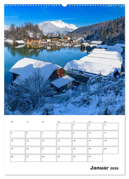Vier Jahreszeiten im Berchtesgadener Land (CALVENDO Wandkalender 2026)