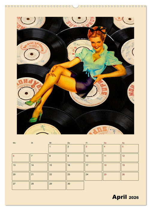 Retro Kult Pin-up-Girls (CALVENDO Wandkalender 2026)