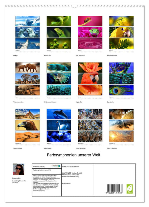 Farbsymphonien unserer Welt (CALVENDO Premium Wandkalender 2026)