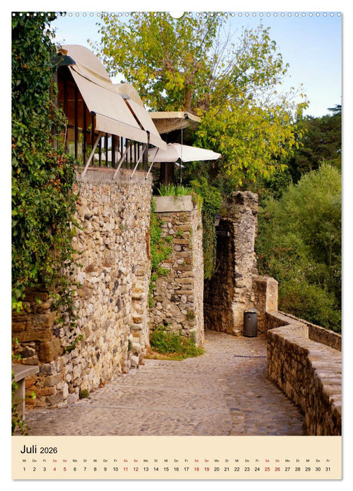 Besalú - Mittelalter im Hinterland der Costa Brava (CALVENDO Premium Wandkalender 2026)