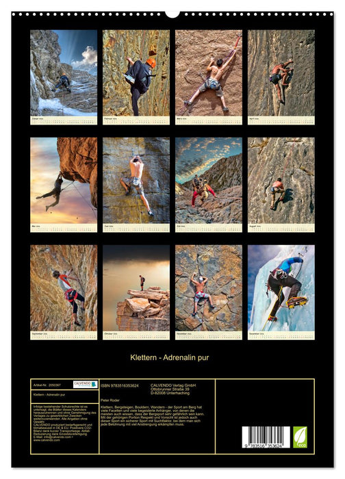 Klettern - Adrenalin pur (CALVENDO Premium Wandkalender 2026)