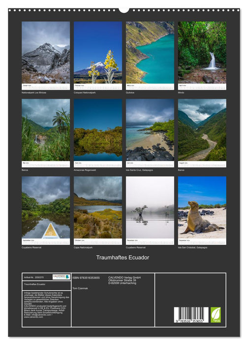 Traumhaftes Ecuador (CALVENDO Premium Wandkalender 2026)