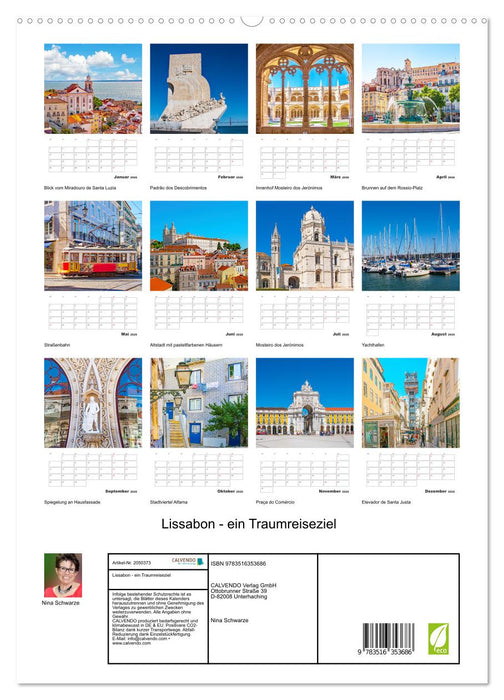 Lissabon - ein Traumreiseziel (CALVENDO Premium Wandkalender 2026)