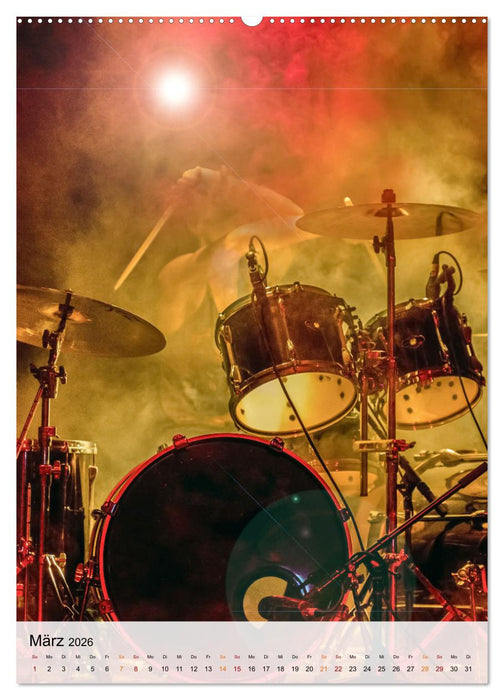 Schlagzeug live (CALVENDO Wandkalender 2026)