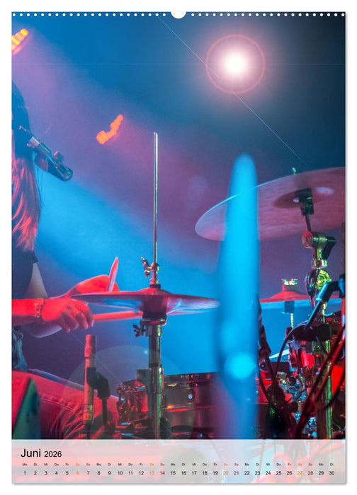 Schlagzeug live (CALVENDO Wandkalender 2026)