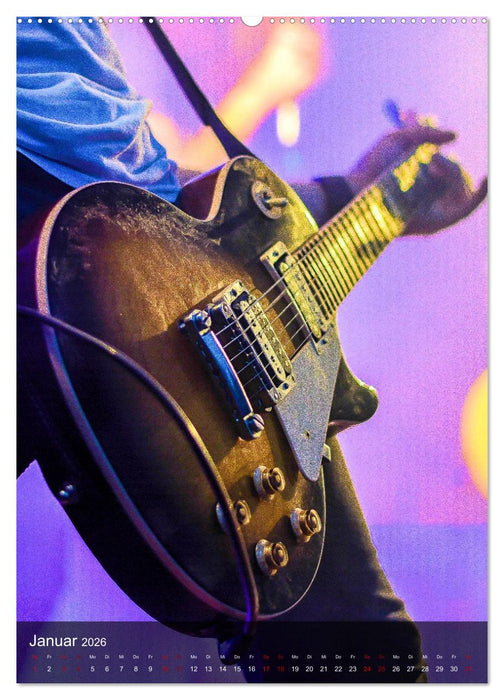 Rockgitarren in Concert (CALVENDO Wandkalender 2026)