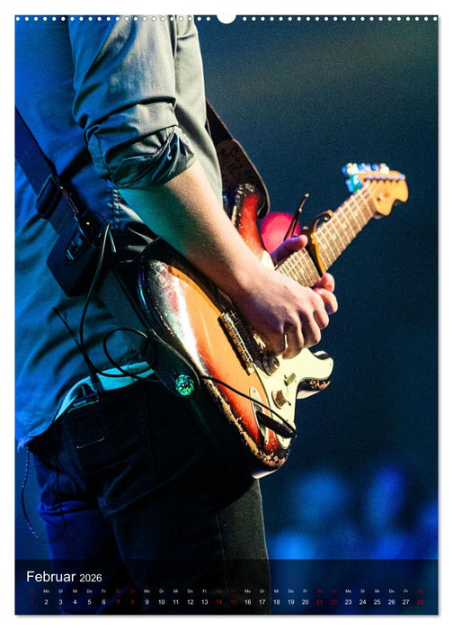 Rockgitarren in Concert (CALVENDO Wandkalender 2026)