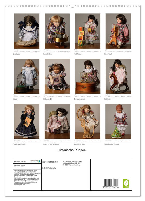 Historische Puppen (CALVENDO Premium Wandkalender 2026)