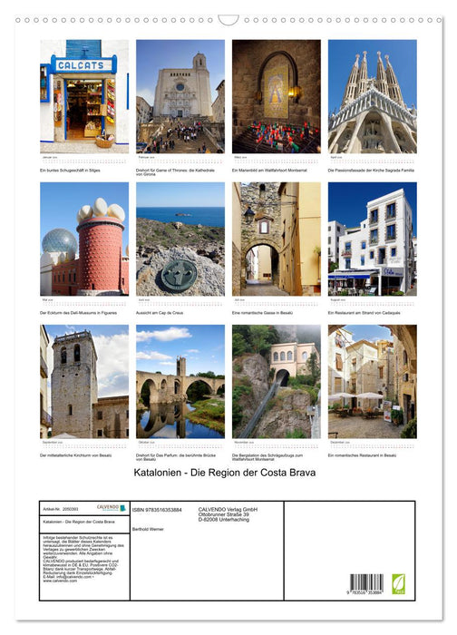 Katalonien - Die Region der Costa Brava (CALVENDO Wandkalender 2026)
