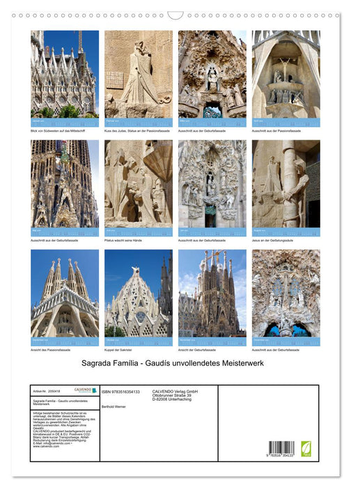 Sagrada Família - Gaudís unvollendetes Meisterwerk (CALVENDO Wandkalender 2026)