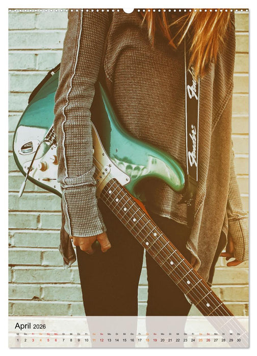 Gitarren Liebe (CALVENDO Wandkalender 2026)