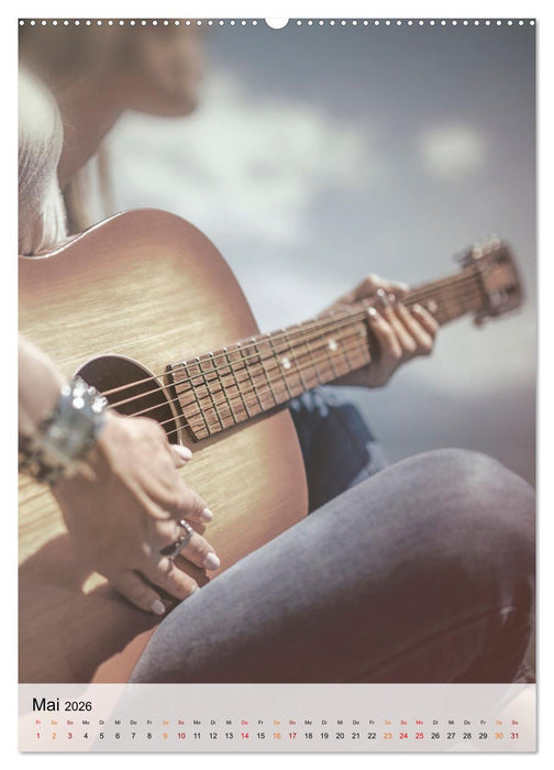 Gitarren Liebe (CALVENDO Wandkalender 2026)