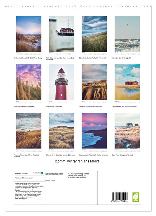 Komm, wir fahren ans Meer! (CALVENDO Premium Wandkalender 2026)