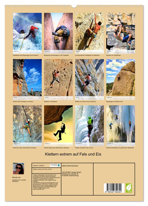 Klettern extrem auf Fels und Eis (CALVENDO Wandkalender 2026)