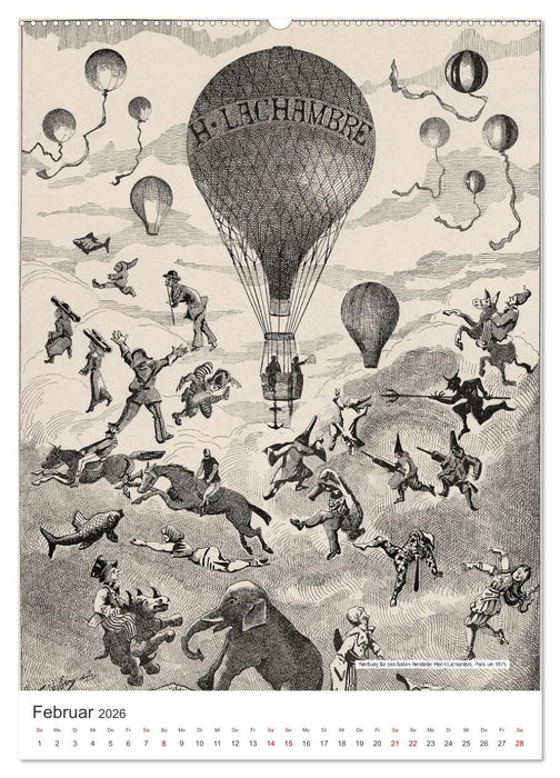 Ballonfahren Kalender (CALVENDO Premium Wandkalender 2026)