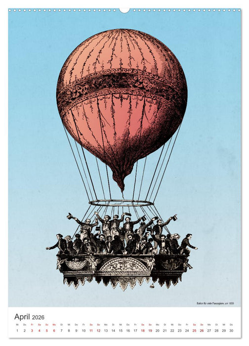 Ballonfahren Kalender (CALVENDO Premium Wandkalender 2026)