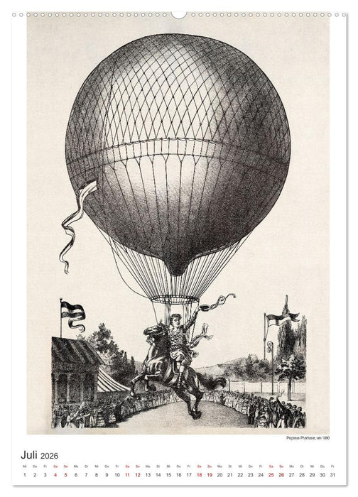 Ballonfahren Kalender (CALVENDO Premium Wandkalender 2026)