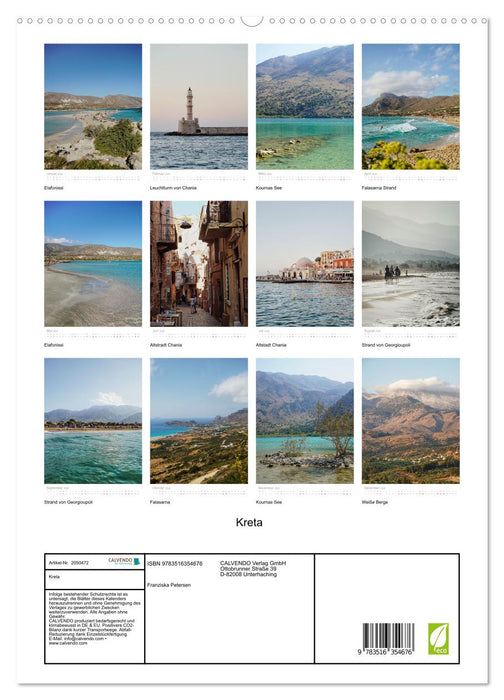 Kreta (CALVENDO Premium Wandkalender 2026)