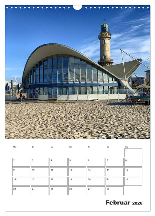 Warnemünde Urlaub für zu Hause (CALVENDO Wandkalender 2026)