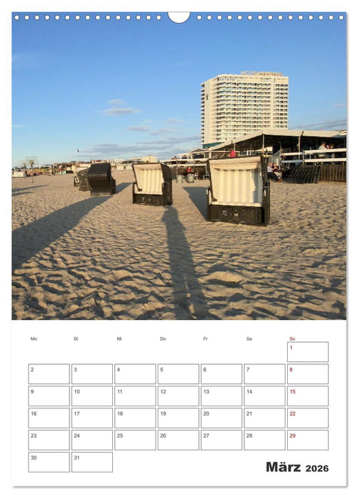 Warnemünde Urlaub für zu Hause (CALVENDO Wandkalender 2026)