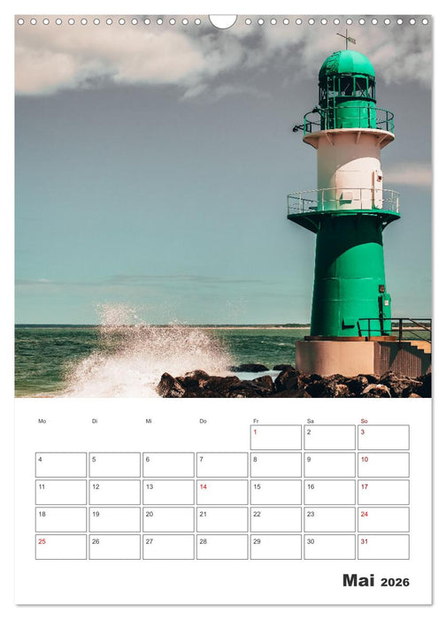 Warnemünde Urlaub für zu Hause (CALVENDO Wandkalender 2026)