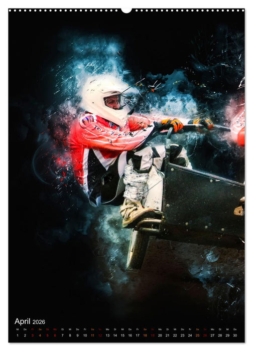 Motocross Seitenwagen - einfach cool (CALVENDO Premium Wandkalender 2026)