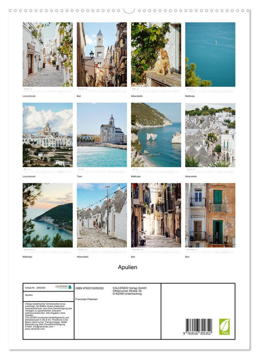 Apulien (CALVENDO Wandkalender 2026)
