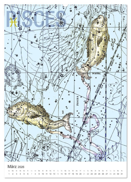 Sternzeichenkalender (CALVENDO Wandkalender 2026)