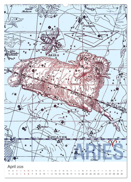 Sternzeichenkalender (CALVENDO Wandkalender 2026)