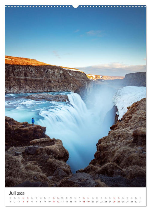 Faszination Island - Eine einmalige Reise. (CALVENDO Premium Wandkalender 2026)