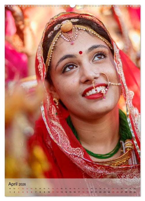 Menschen in Indien (CALVENDO Premium Wandkalender 2026)