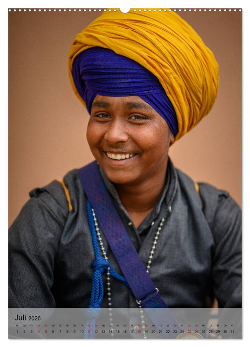 Menschen in Indien (CALVENDO Premium Wandkalender 2026)