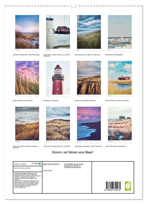 Komm, wir fahren ans Meer! (CALVENDO Wandkalender 2026)