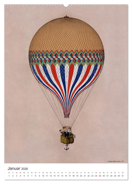 Ballonfahren Kalender (CALVENDO Wandkalender 2026)