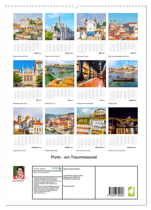 Porto - ein Traumreiseziel (CALVENDO Wandkalender 2026)