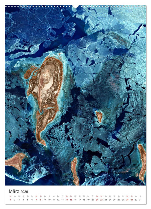 Die Erde aus dem All (CALVENDO Premium Wandkalender 2026)