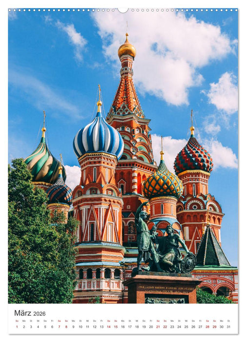 Moskau - Zwischen Oka und Wolga. (CALVENDO Wandkalender 2026)