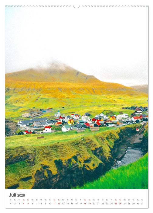 Färöer - Die Schafsinseln im Norden. (CALVENDO Premium Wandkalender 2026)