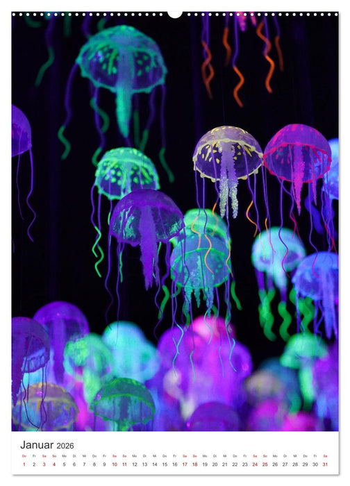Quallen - Beeindruckende Wassertiere (CALVENDO Premium Wandkalender 2026)